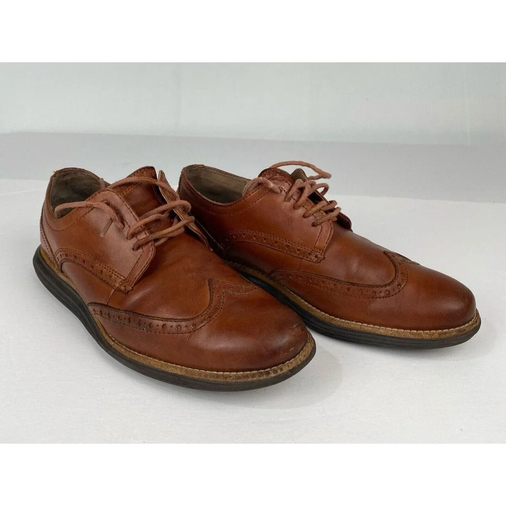 Cole Haan Original Men size 9.5 M Grand Shortwing Oxford Leather Shoes Woodbury.